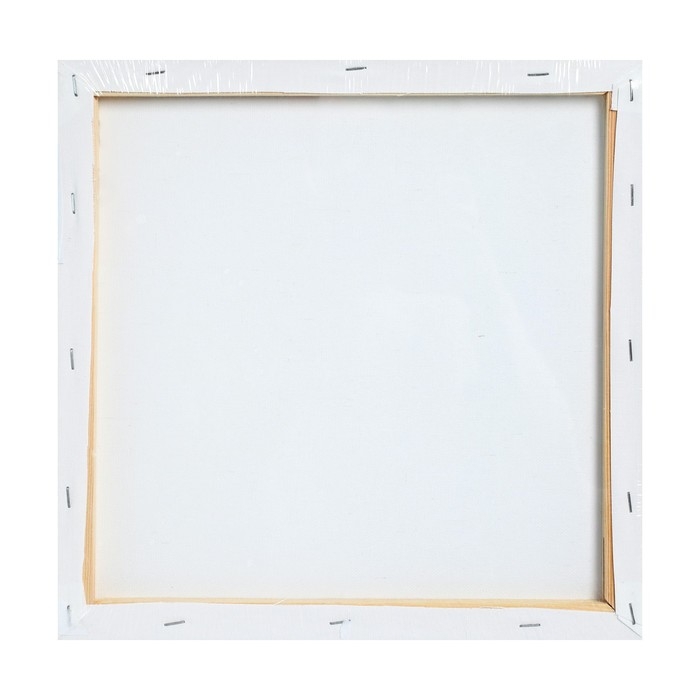 Холст на подрамнике, хлопок 100%, 1,6 х 50 х 50 см, акриловый грунт, мелкозернистый, 280 г/м&sup2;