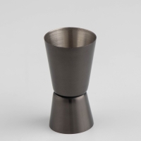 Джиггер Доляна &laquo;Металлик&raquo;, 15/30 мл, нержавеющая сталь, цвет тёмно-серый