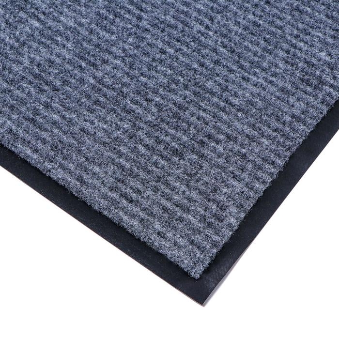 Коврик придверный влаговпитывающий, ребристый, &laquo;Стандарт&raquo;, 60&times;90 см, цвет серый