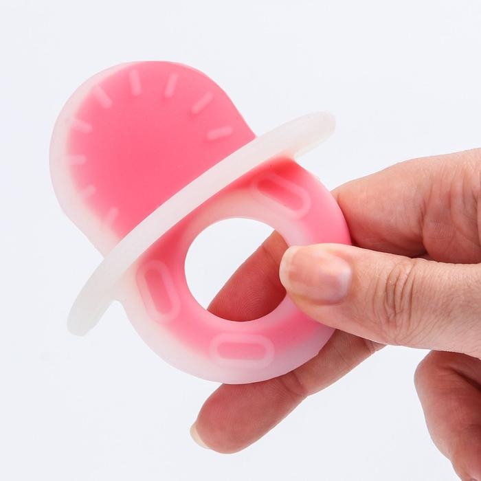 Прорезыватель силиконовый &laquo;Пустышка&raquo;, цвет МИКС, Крошка Я