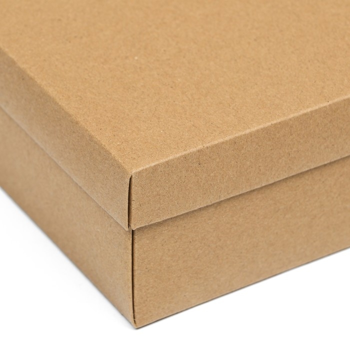 Коробка подарочная складная, упаковка, крафт, 21 х 15 х 7 см