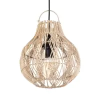 Светильник потолочный из ротанга &laquo;Диас&raquo;, 1&times;120 Вт, Е27, 25&times;25&times;25 см