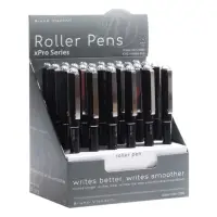 Ручка-роллер BrunoVisconti "XProRoll 0380" 0.5мм, стерж/черн с жидк чернилами