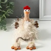 Сувенир  "Пушистая курочка" 7х5х17 см