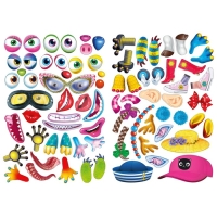 Сделай своего чудика &laquo;Ожерелькина&raquo;, книга с наклейками