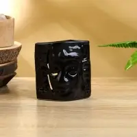 Аромалампа &laquo;Маска&raquo;, 11&times;9&times;6 см, керамика, тёмно-коричневая