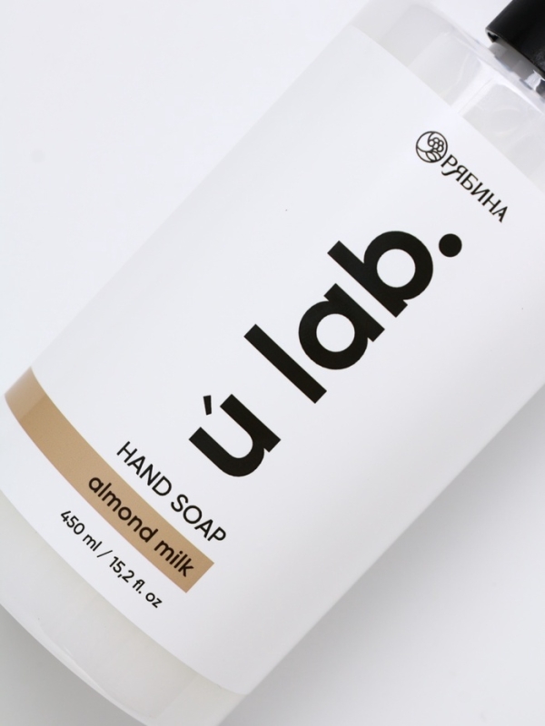 ULAB Жидкое мыло для рук "Миндальное молоко", 450 мл