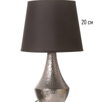 Настольная лампа "Хелена" 1х15Вт Е14 серебро 25х25х39см