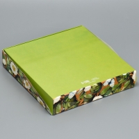 Кондитерская упаковка, коробка с ламинацией &laquo;Жасмин&raquo;, 20 х 20 х 4 см
