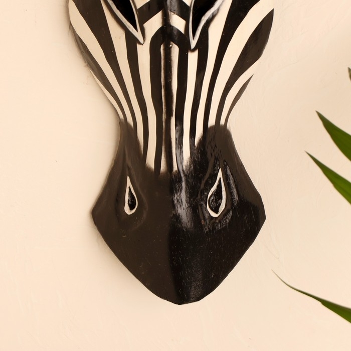 Маска &laquo;Зебра&raquo;, 50&times;16&times;7 см, дерево