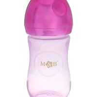 Бутылочка для кормления с наклейками &laquo;Juicy&raquo; от 0 мес., 250 мл., цвет фиолетовый, M&B