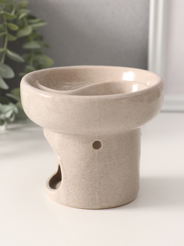 Аромалампа керамика "Меридиан" белый песок 11,5х11,5х10 см