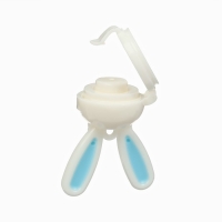 Ниблер для прикорма, с сил. сеточкой "Зайка", вр. поршень, цвет голубой