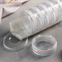 Набор для специй &laquo;Цилиндр&raquo;, 6 шт на подставке, 19&times;8&times;9 см