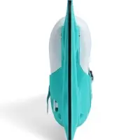 Коньки детские раздвижные BlackAqua, р. 31-34, для фитнеса, мятные, оранжевые