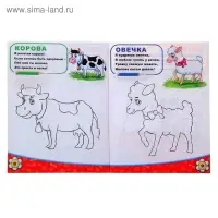 Раскраска детская &laquo;Домашние животные&raquo;, 12 стр.