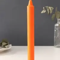 Ароматическая свеча парафиновая хозяйственная, 2.4&times;21 см, 80 г, апельсин