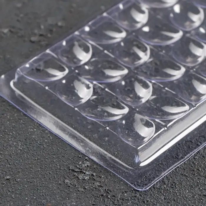 Форма для шоколада &laquo;Лепестки&raquo;, пластик, 20.5&times;10&times;1 см, прозрачная