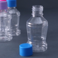 Баночка для скрапбукинга пластик "Бутылочка" 50 мл  набор 6 шт 3,8х3,8х7,5 см