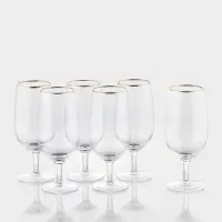 Набор бокалов для пива "Руно" на ножке, 550 мл, 6 шт, р-р 1й шт 20,1х6,3 см