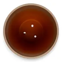 Горшок цветочный с поддоном 2,5 л, d18/h16 см капучино керамика, "Туман" (М)