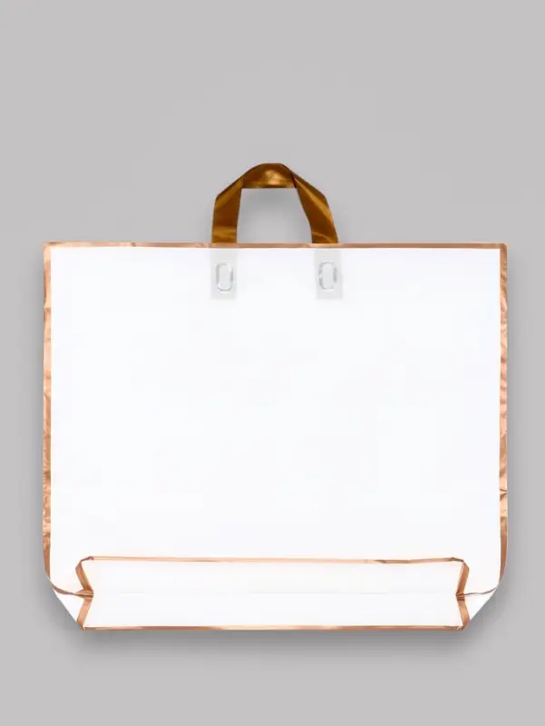 Пакет с петлевой ручкой белый 50 х 41 х 10 см 80 мкм