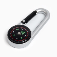 Компас с карабином C27, d=3 см, металлический