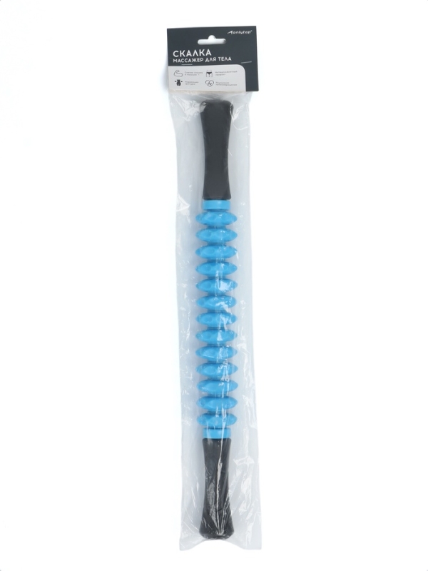 Массажер для тела "Скалка" , цвет голубой