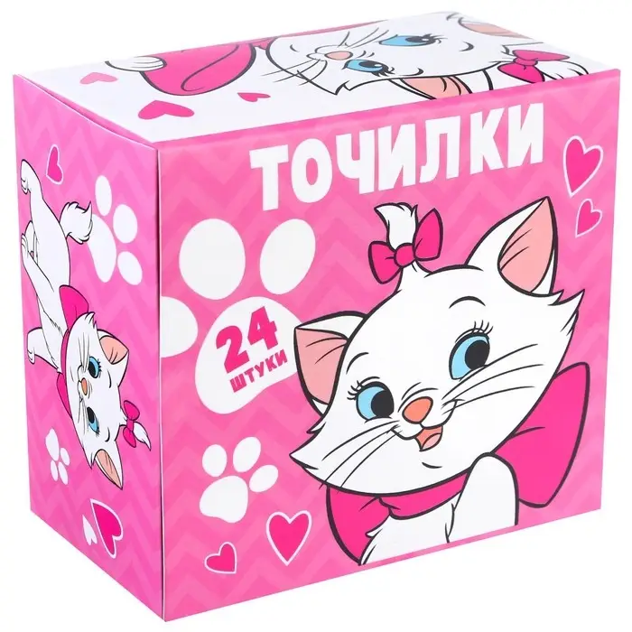 Точилка пластиковая прямоугольная, &laquo;Коты аристократы&raquo;