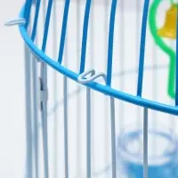 Клетка для птиц круглая укомплектованная Bd-4/2, 23,5 х 33 см, голубая (фасовка 20 шт)