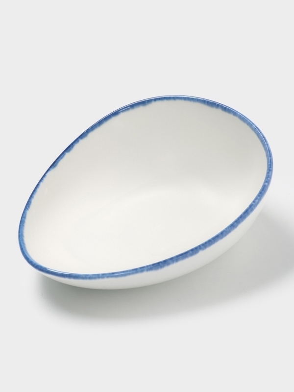 Салатник Blue Lagoon Magistro 22 см, 22.3&times;17&times;9 белый, синий