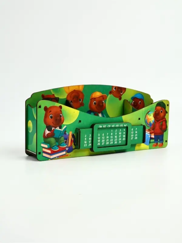 Органайзер для канцелярских предметов &laquo;Капибара&raquo;, вечный календарь