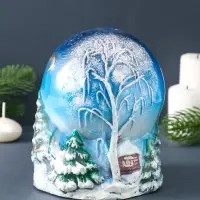 Свеча фигурная "Зимний вечер" 11х11х14 см