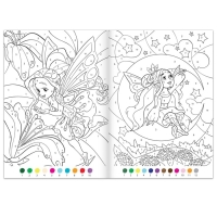 Раскраски по номерам &laquo;Для девочек&raquo;, набор 4 шт., по 16 стр.