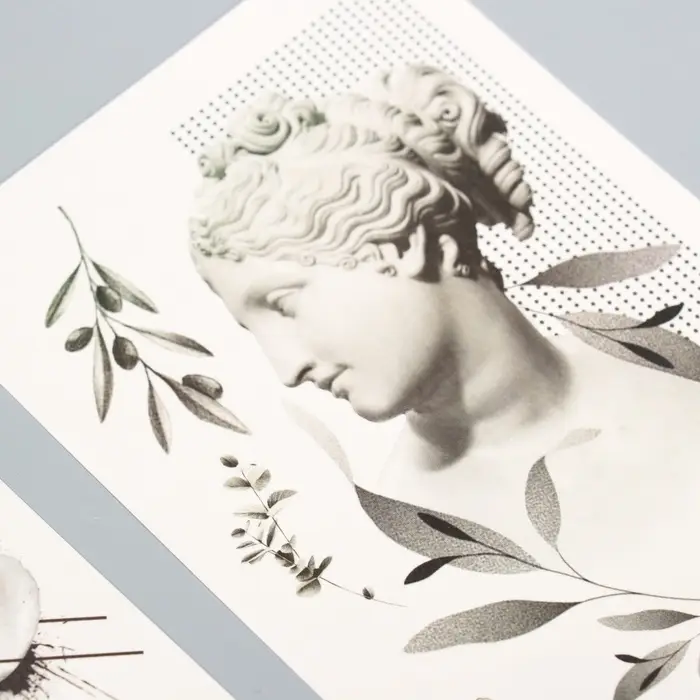 Переводные татуировки &laquo;Скульптура&raquo;, временные, 2 листа, тату &mdash; 9 шт.