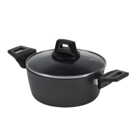 Кастрюля с крышкой 24 см Graphit-24C антипригарная 4,2 литра