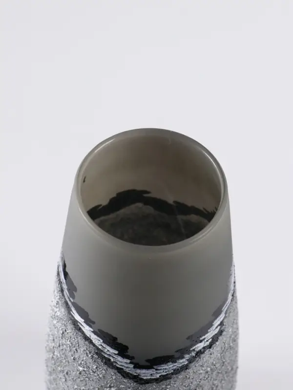 Ваза &laquo;Омега&raquo;, h=26 см, стекло, светло-серая