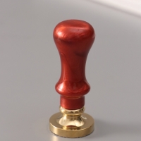 Печать для сургуча с пластиковой ручкой "Цветочная плитка" 6,3х2,5х2,5 см