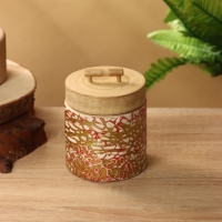 Банка для сыпучих продуктов 9х9х10 см, бамбук