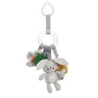 Подвеска - погремушка &laquo;Зайка Бонни&raquo;, прорез, пищалка, шуршалка, на кроватку, коляску, Крошка Я