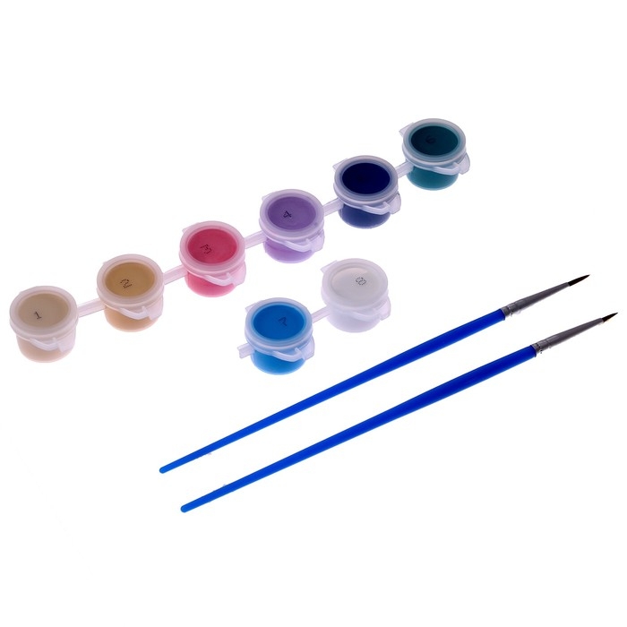 Картина по номерам для детей &laquo;Белый мишка&raquo;,&lrm; 15 х 15 см