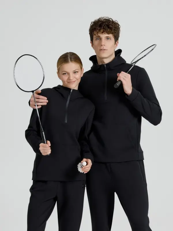 Набор для игры в бадминтон Gloucester, черно-серый