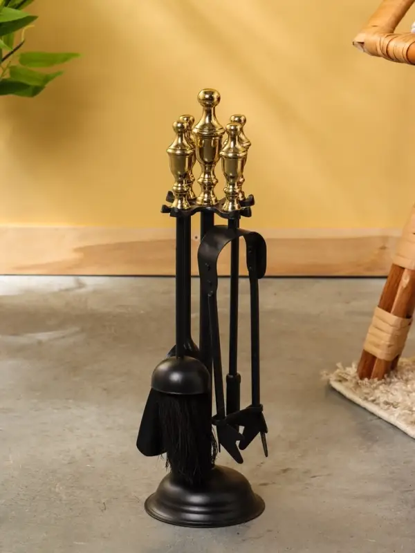 Каминный набор, сталь, алюминий 40 см