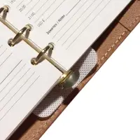 Органайзер на кольцах, C6, с хлястиком, 80л, линия, к/зам, Коричневый