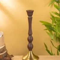 Подсвечник на 1 свечу "Шоколад" 10,5х10,5х30 см