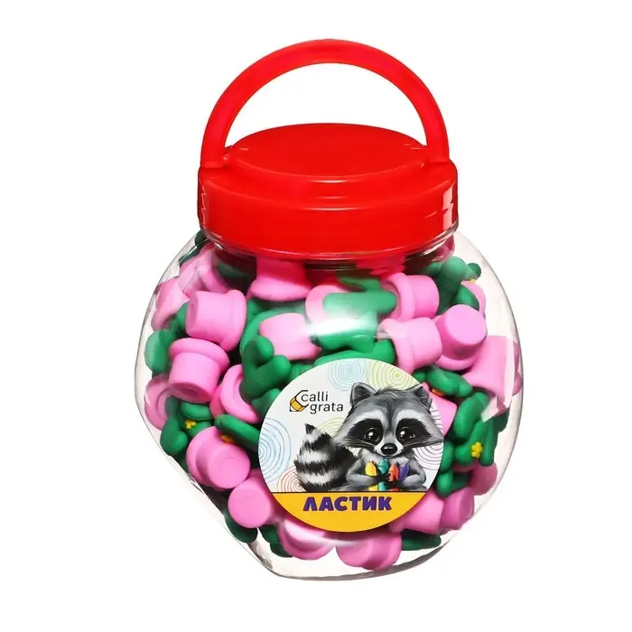 Ластик фигурный "Кактус", МИКС