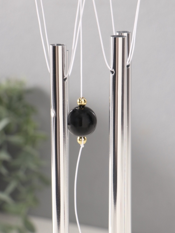 Музыка ветра металл от сглаза "Морской конек" 4 трубочки h=60см