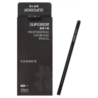 Карандаш угольный чёрный, Soft, корпус чёрный