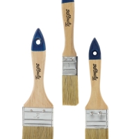 Набор кистей ТУНДРА, натуральная щетина, деревянная рукоятка, 1-1.5-2" (25, 38, 50 мм)