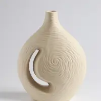 Ваза &laquo;Невада&raquo;, 23&times;16.5 см, керамика, бежевая